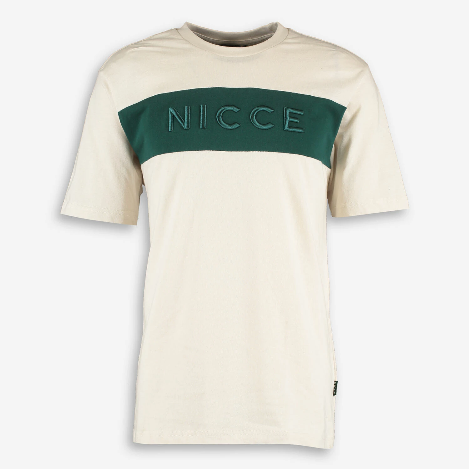 Nicce White & Ivy Green Mercury Striped T Shirt 1 Nicce White & Ivy Green Mercury Striped T Shirt