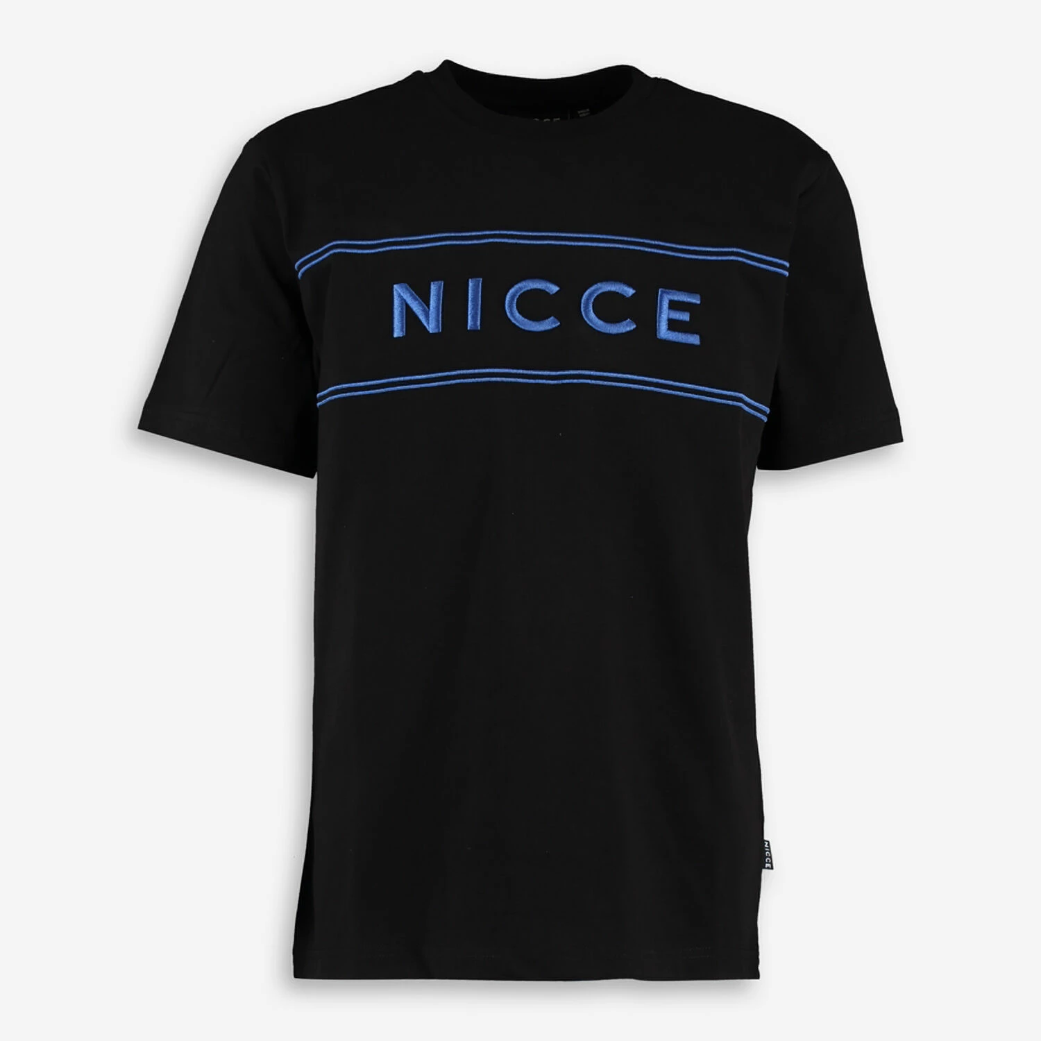 Nicce Black & Royal Blue Ferndale T Shirt 1 Nicce Black & Royal Blue Ferndale T Shirt
