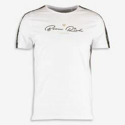 Born Rich White Logo T Shirt