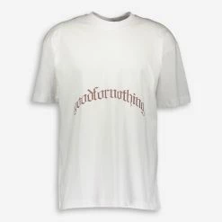 Good For Nothing White Gothic Logo T Shirt