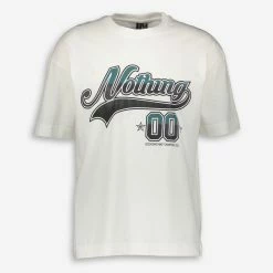 Good For Nothing White Oversized Logo Text T Shirt