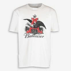 White Budweiser Heritage T Shirt