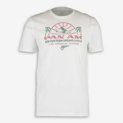 Pan Am White Logo Design T Shirt