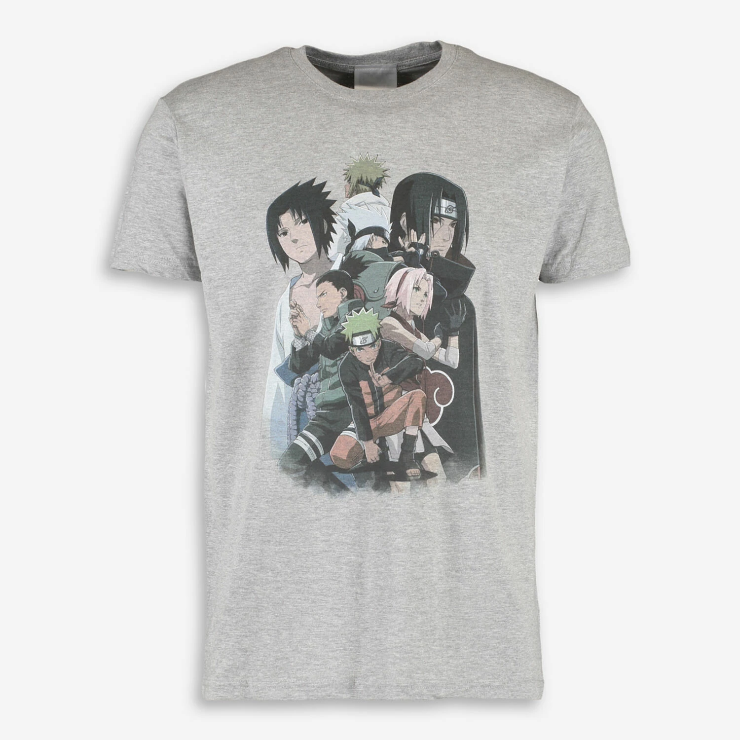 Naruto Grey Marl Graphic T Shirt 1 Naruto Grey Marl Graphic T Shirt