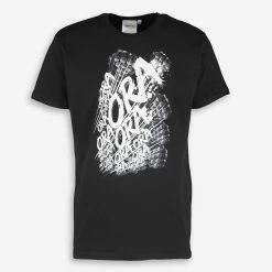 ABY Style Black Graphic Crew T Shirt