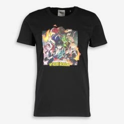 ABY Style Black Graphic Front T Shirt