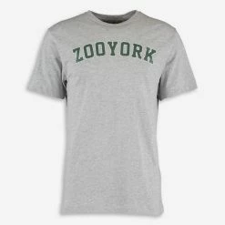 Zoo York Grey Marl Text T Shirt