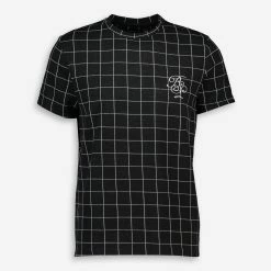 Brave Soul Black Checkerboard T Shirt
