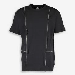 The Ragged Priest Black Zip Detail T Shirt