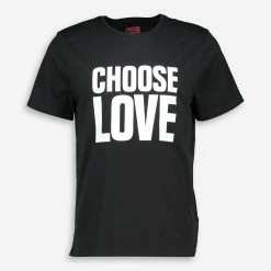 Choose Love Organic Black Unisex T Shirt